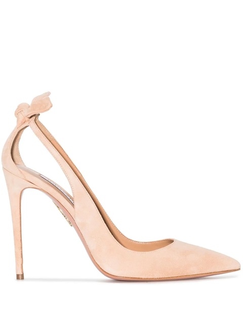 Aquazzura Bow Tie 105mm pumps - Neutrals - zdjęcie produktu nr 1