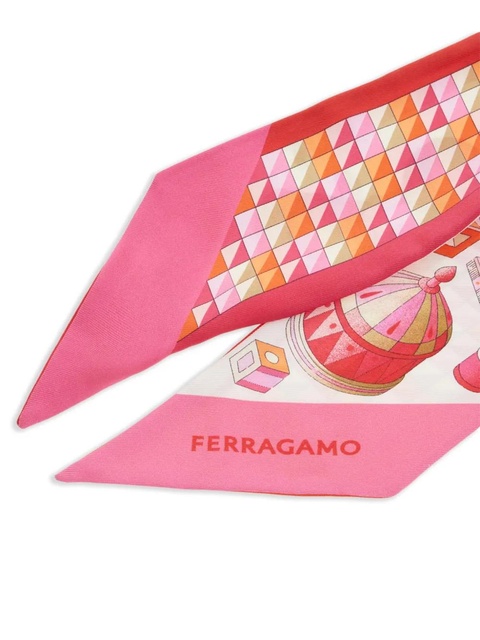 Ferragamo graphic-print bandeau - Pink - zdjęcie produktu nr 2