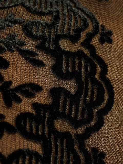 ETRO embroidered floral flare trousers - Black - zdjęcie produktu nr 2