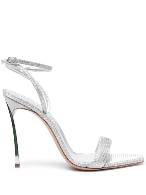 Casadei Superblade Diadema 100mm sandals - Silver - zdjęcie produktu nr 1