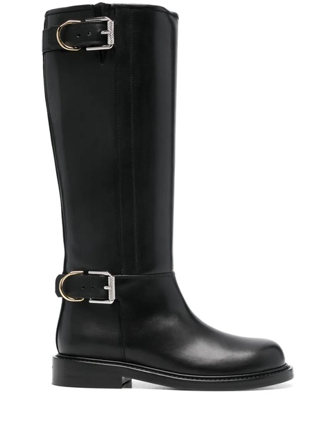 Givenchy buckled leather boots - Black - zdjęcie produktu nr 1