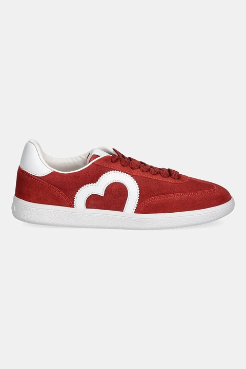 Love Moschino sneakersy zamszowe damskie kolor czerwony JA15112G1NIG0500 - zdjęcie produktu nr 2