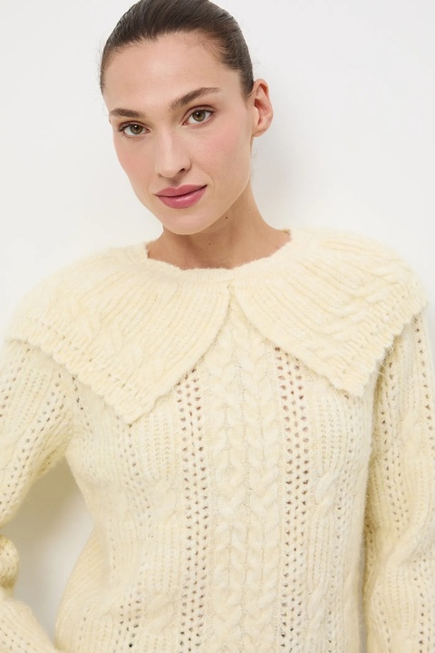 Medicine sweter damski kolor żółty - zdjęcie produktu nr 2