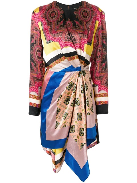 ETRO patterned knot dress - Multicolour - zdjęcie produktu nr 1
