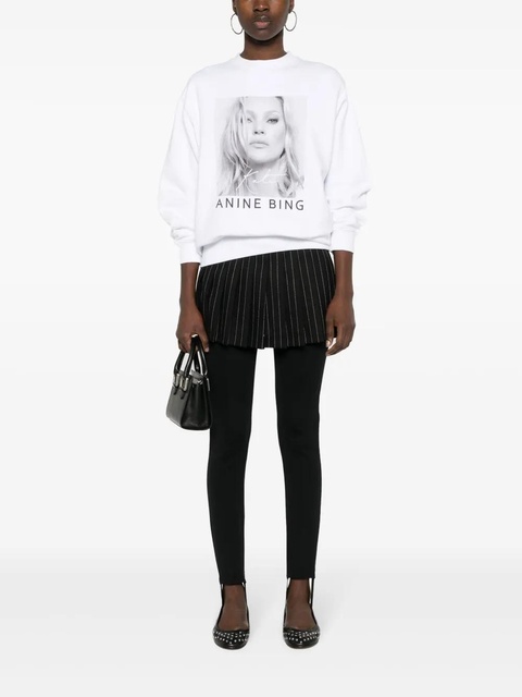 ANINE BING Ramona cotton sweatshirt - White - zdjęcie produktu nr 2