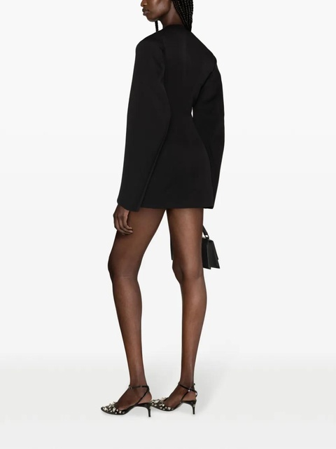 The Attico zip-up virgin wool minidress - Black - zdjęcie produktu nr 2