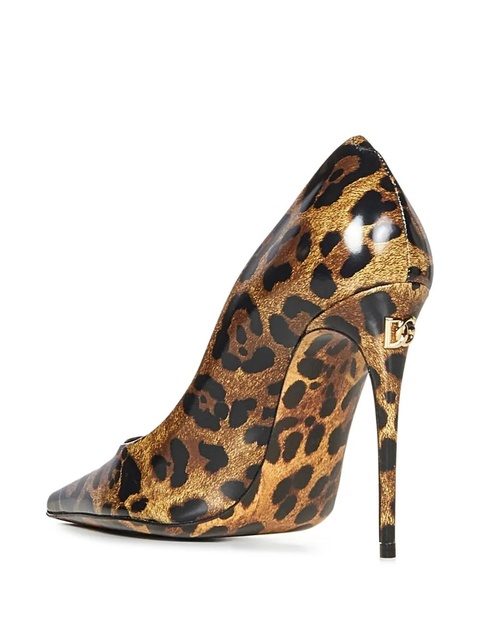 Dolce & Gabbana 105mm leopard-print heeled pumps - Brown - zdjęcie produktu nr 2