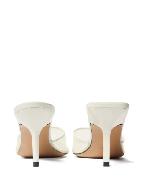 Jacquemus mesh-panel stiletto-heel mules - White - zdjęcie produktu nr 2