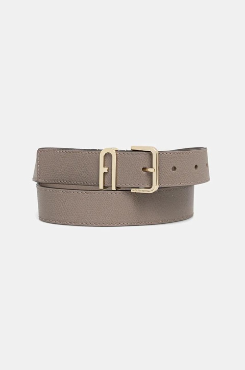 Furla pasek skórzany damski kolor szary WC00078.ARE000.2572S1007 - zdjęcie produktu nr 1