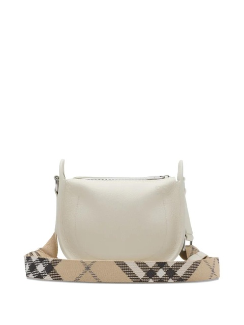 Burberry mini B Clip checked-strap cross body bag - White - zdjęcie produktu nr 1