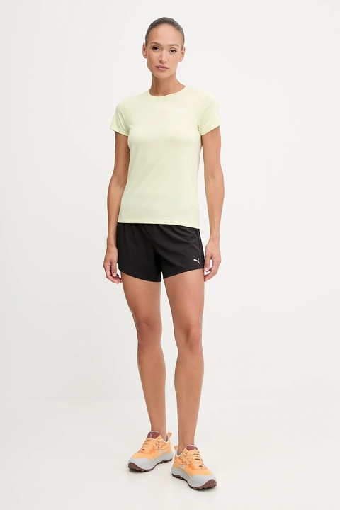 Puma szorty treningowe damskie kolor czarny gładkie high waist 526587 - zdjęcie produktu nr 2
