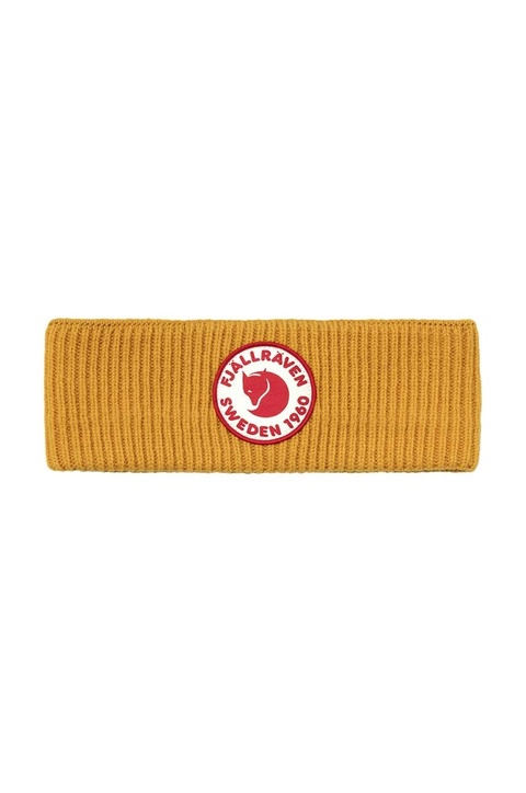 Fjallraven opaska wełniana 1960 Logo kolor żółty - zdjęcie produktu nr 2