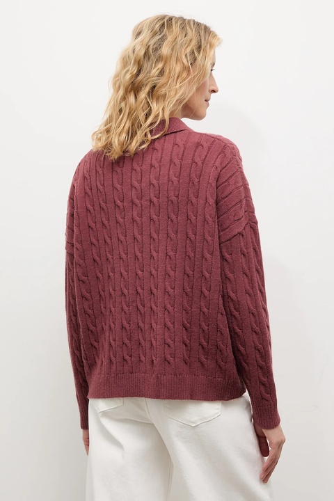 Answear.LAB sweter z kaszmirem damski kolor bordowy - zdjęcie produktu nr 2