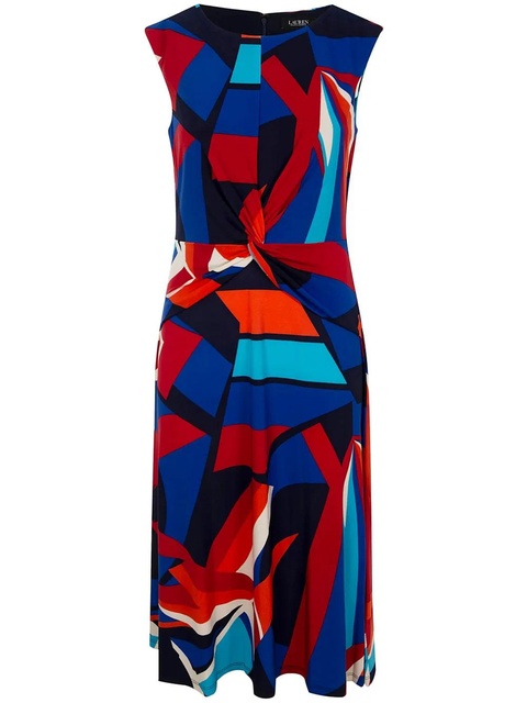 Lauren Ralph Lauren patterned midi dress - Blue - zdjęcie produktu nr 1