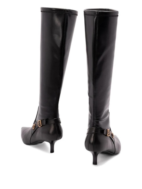 PINKO buckle-detail pointed-toe high boots - Black - zdjęcie produktu nr 2