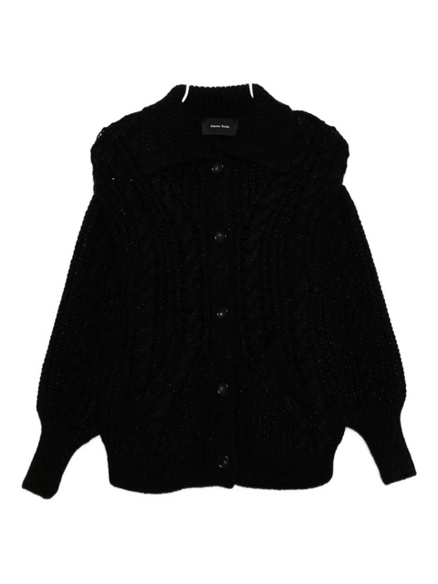 Simone Rocha sculpted chunky cardigan - Black - zdjęcie produktu nr 1