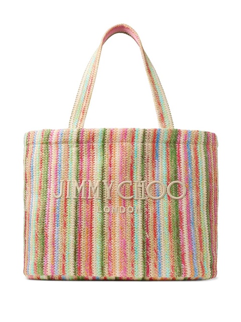 Jimmy Choo striped tote bag - Pink - zdjęcie produktu nr 1