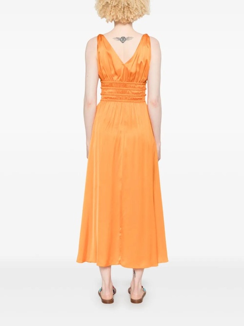 Maje V-neck midi dress - Orange - zdjęcie produktu nr 2