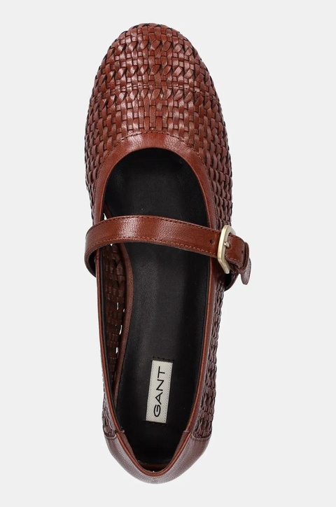 Gant baleriny skórzane Chadii kolor brązowy 30511858.G420 - zdjęcie produktu nr 2