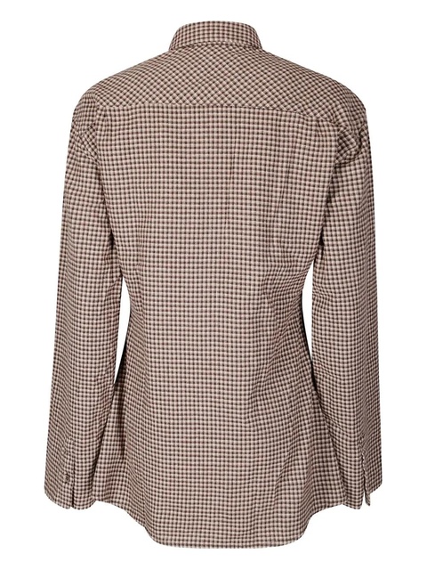 OUR LEGACY Daisy gingham check shirt - Neutrals - zdjęcie produktu nr 2