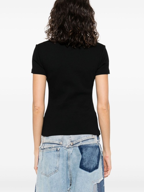 Off-White Off Stamp ribbed-knit top - Black - zdjęcie produktu nr 2