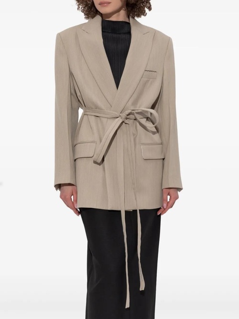 Victoria Beckham tied waist blazer - Neutrals - zdjęcie produktu nr 2
