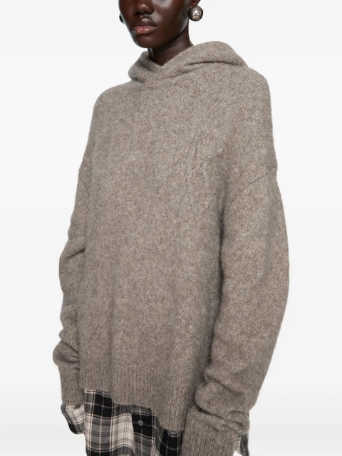 Acne Studios layered hoodie - Neutrals - zdjęcie produktu nr 1