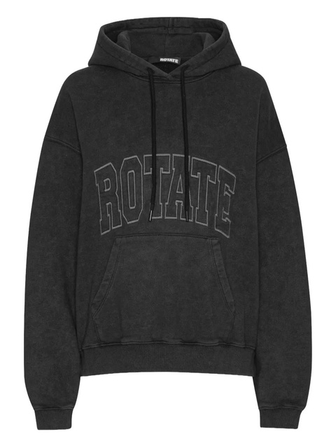 ROTATE BIRGER CHRISTENSEN embroidered logo hoodie - Black - zdjęcie produktu nr 1