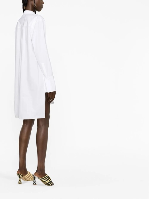 LOEWE poplin long-sleeved shirt dress - White - zdjęcie produktu nr 1