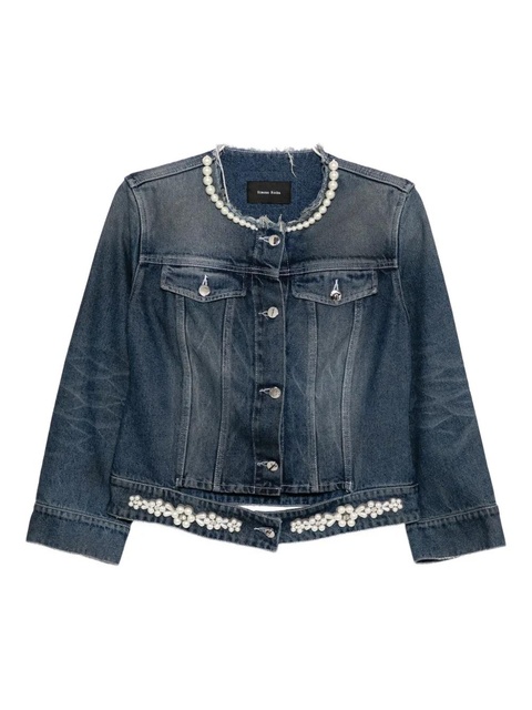 Simone Rocha Turbo denim jacket - Blue - zdjęcie produktu nr 1