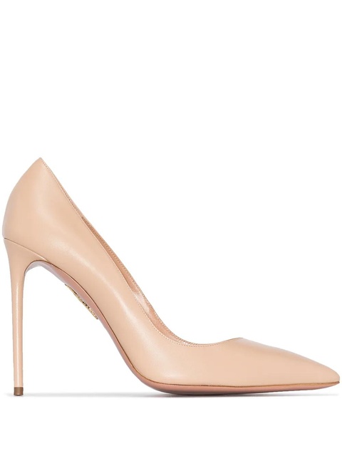 Aquazzura Purist 105mm leather pumps - Neutrals - zdjęcie produktu nr 1