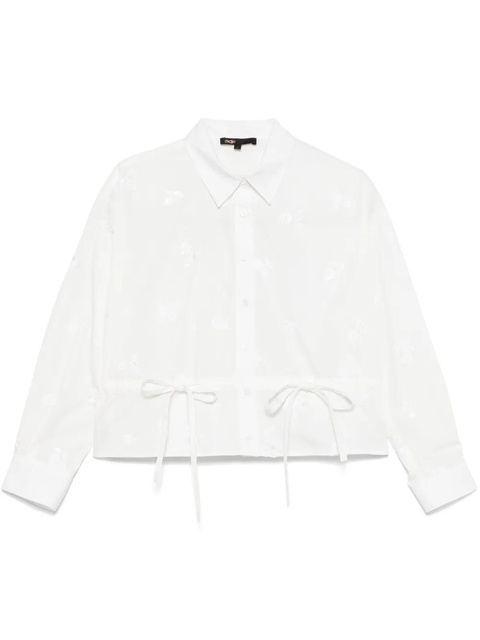 Maje floral-embroidered blouse - White - zdjęcie produktu nr 1