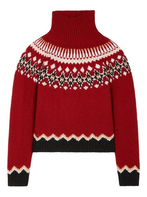 Alanui Sweet Winter turtleneck sweater - Red - zdjęcie produktu nr 1