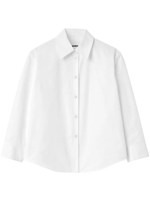Jil Sander classic collar cotton shirt - White - zdjęcie produktu nr 1