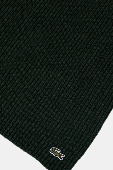Lacoste szalik wełniany kolor szary gładki RE0058 - zdjęcie produktu nr 2