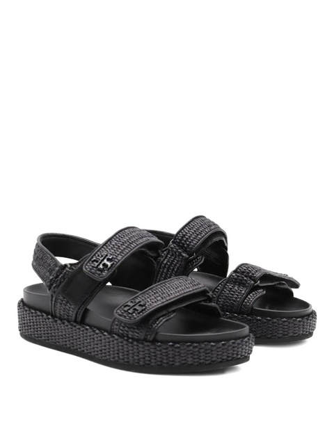 Tory Burch Kira woven platform sandals - Black - zdjęcie produktu nr 1