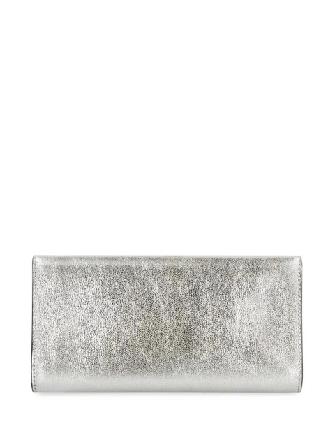 Jimmy Choo Emmie leather clutch bag - Metallic - zdjęcie produktu nr 2