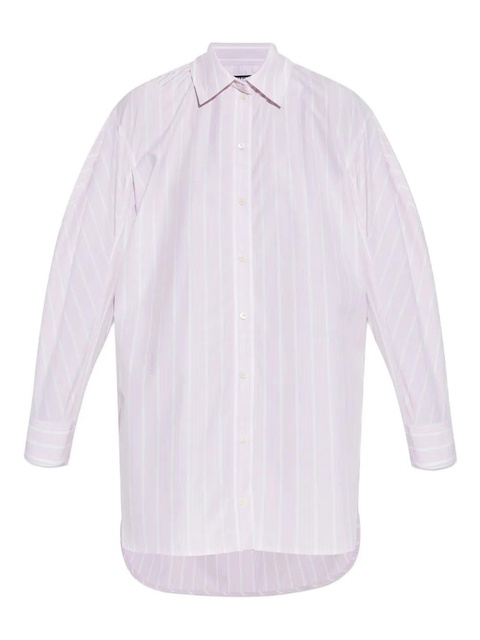 Jacquemus striped cotton shirt dress - Pink - zdjęcie produktu nr 1