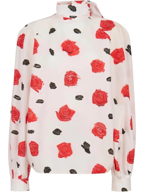 Marni Iris-print shirt - White - zdjęcie produktu nr 1