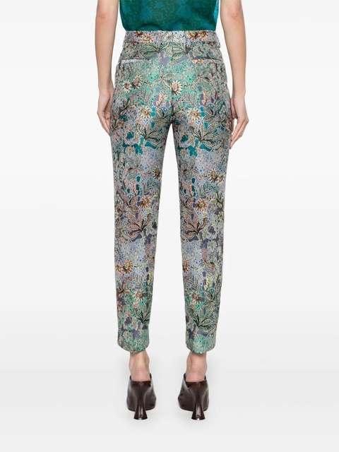 ETRO floral-jacquard trousers - Blue - zdjęcie produktu nr 2