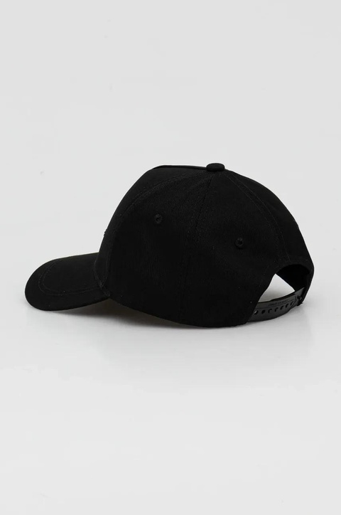 Armani Exchange czapka z daszkiem bawełniana kolor czarny z aplikacją XW000956 AF13848 - zdjęcie produktu nr 2
