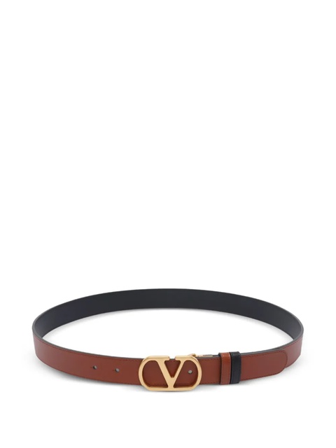 Valentino Garavani V-logo buckle leather belt - Brown - zdjęcie produktu nr 1
