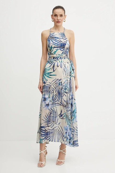 Guess bluzka GAELLE damska kolor beżowy wzorzysta W5GH74 WH9Z2 - zdjęcie produktu nr 2