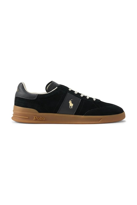 Polo Ralph Lauren sneakersy skórzane Hrt Aera Pp kolor czarny 809978010001 - zdjęcie produktu nr 1