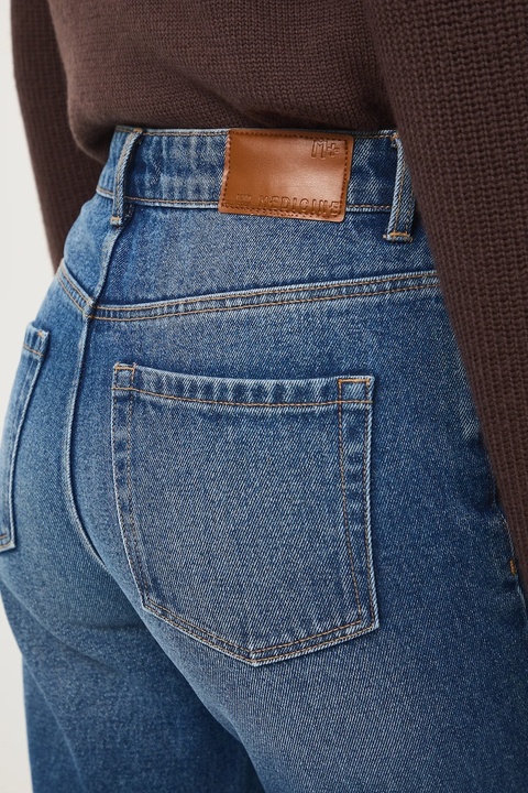 Medicine jeansy bawełniane damskie kolor niebieski - zdjęcie produktu nr 1