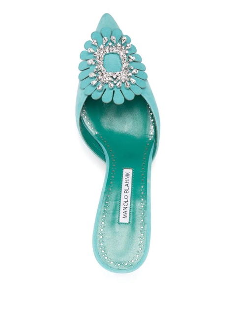 Manolo Blahnik 50mm Shogmu mules - Blue - zdjęcie produktu nr 2