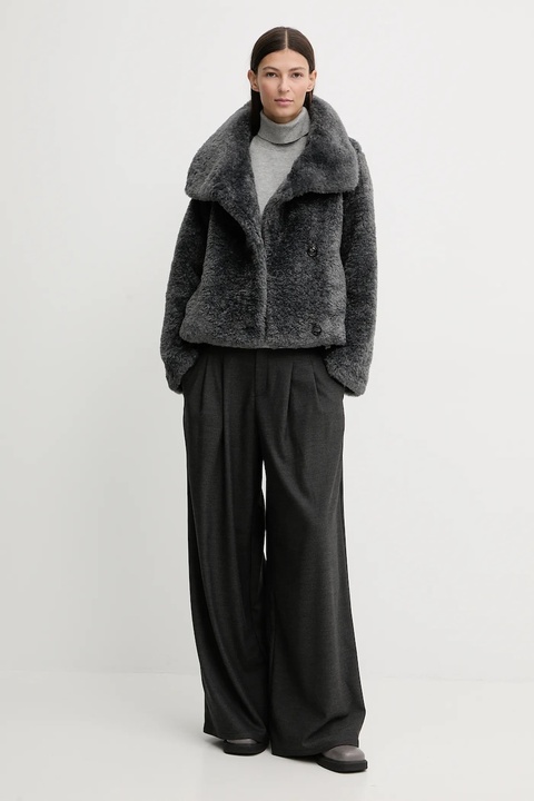 Marc O'Polo sweter damski kolor szary lekki z golfem 5000007462 - zdjęcie produktu nr 2