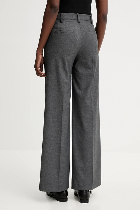 ZADIG&VOLTAIRE spodnie damskie kolor szary szerokie high waist WWPA01875 - zdjęcie produktu nr 2