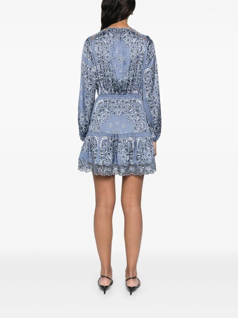 Maje floral-print mini dress - Blue - zdjęcie produktu nr 2