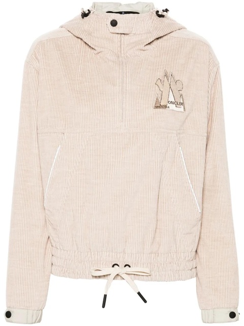 Moncler Grenoble logo-patch hoodie - Pink - zdjęcie produktu nr 1